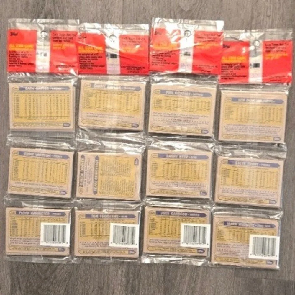 1987 Topps Baseball Cards Rack Pack Lot (4) Factory Sealed Unopened Packs